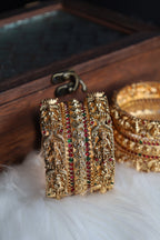 Antique Amman Temple Bangle Set