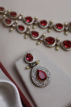Victorian Red Stone 2-Layer Necklace