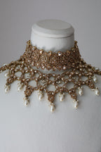 Kundan Gold Pearl Bridal Set