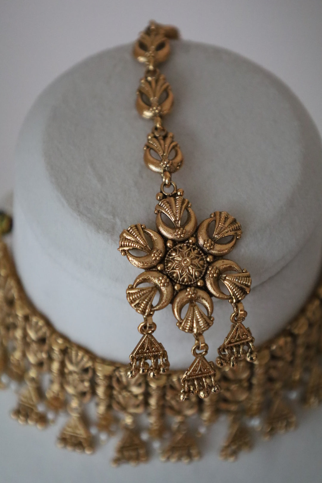 Kashmiri Choker & Rajwadi Necklace Style Combo