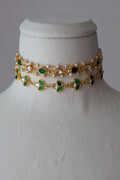 Emerald Pearl Choker Set