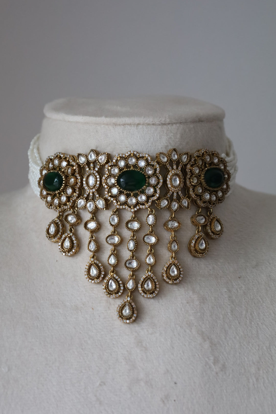 Emerald Royale Statement Choker Necklace