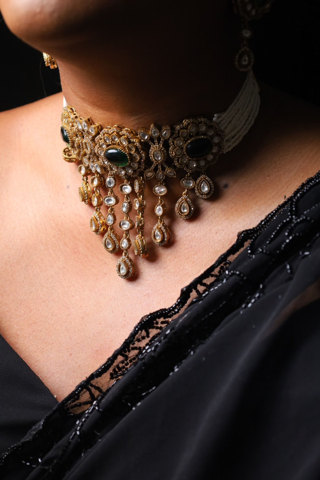 Emerald Royale Statement Choker Necklace