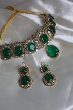 Emerald Royale Kundan Set