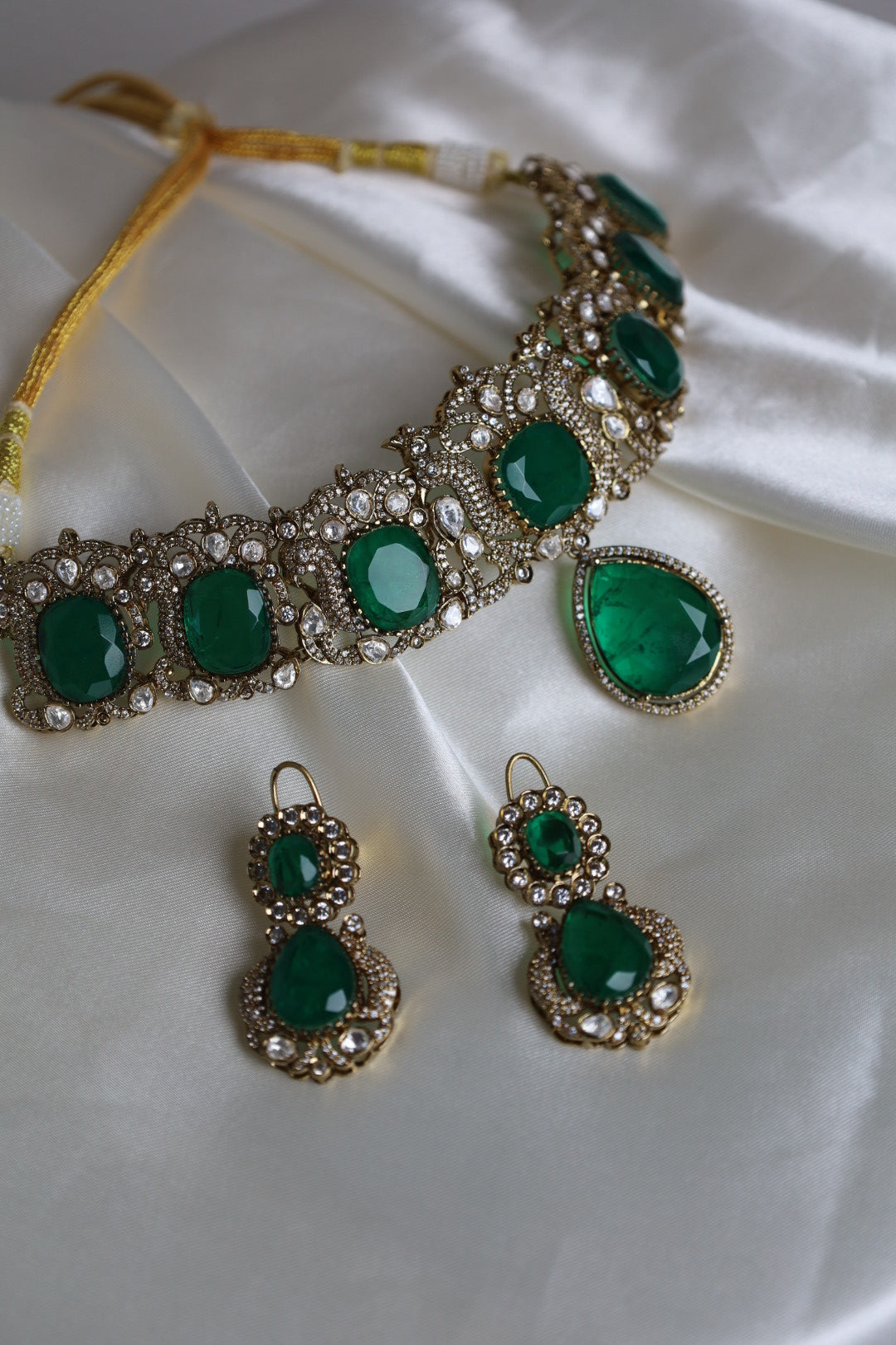 Emerald Royale Kundan Set