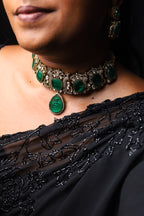 Emerald Royale Kundan Set