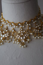 Aarini Pearl Kundan Choker Set