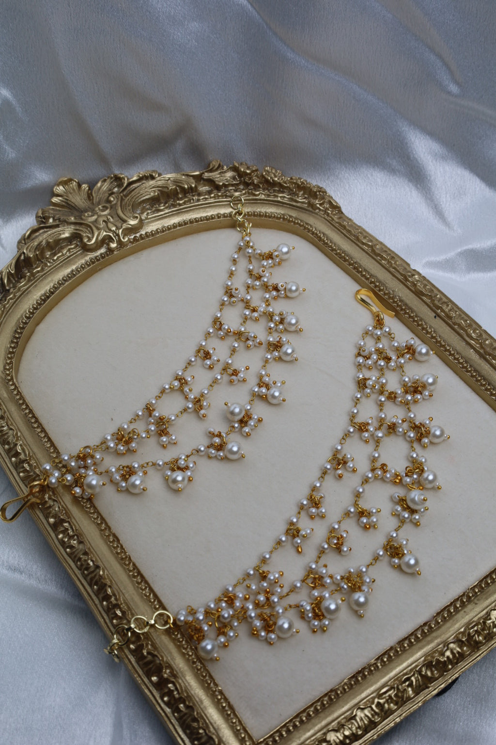 3 Layer Pearl Earchain