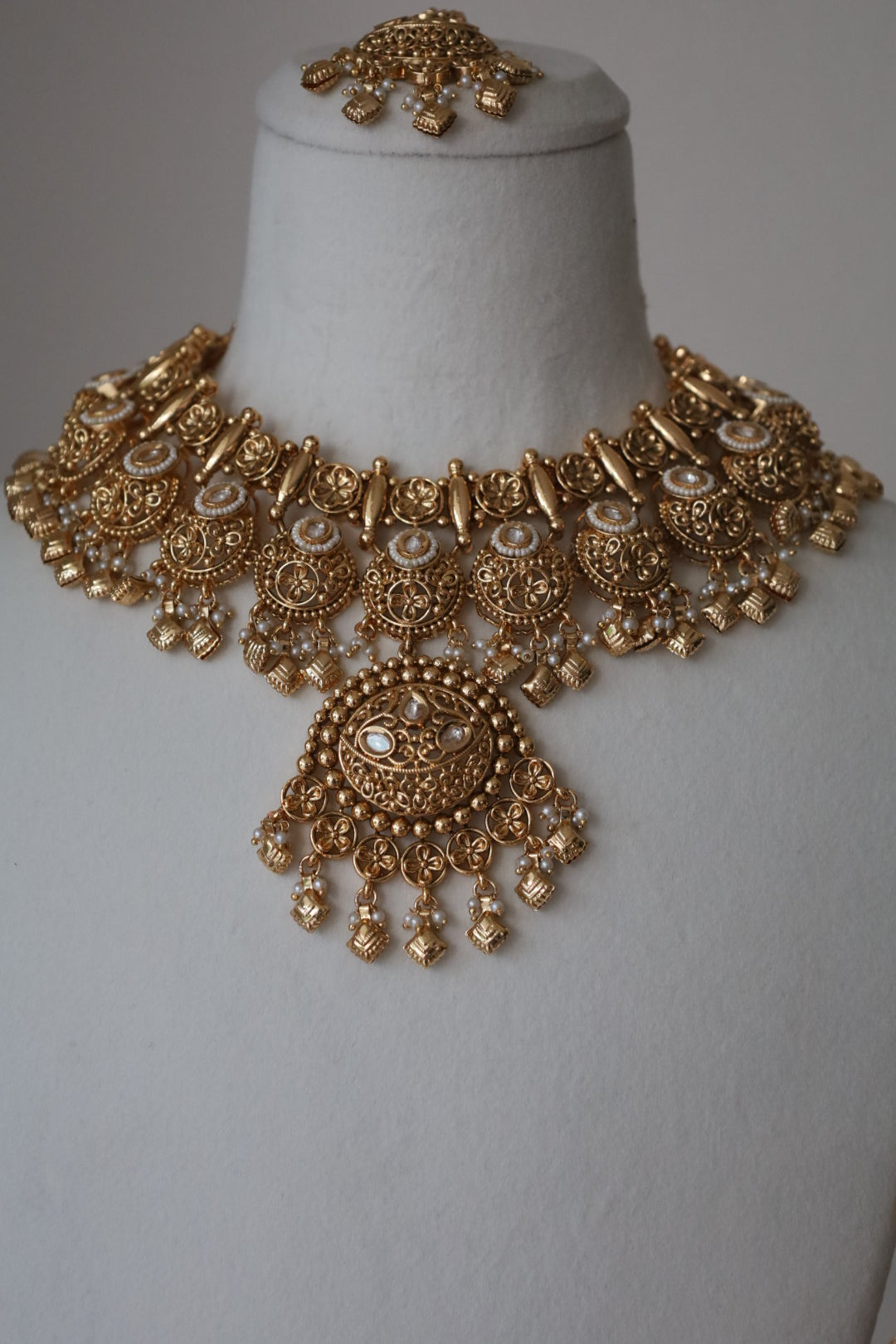 Kashmiri Choker & Rajwadi Necklace Style Combo