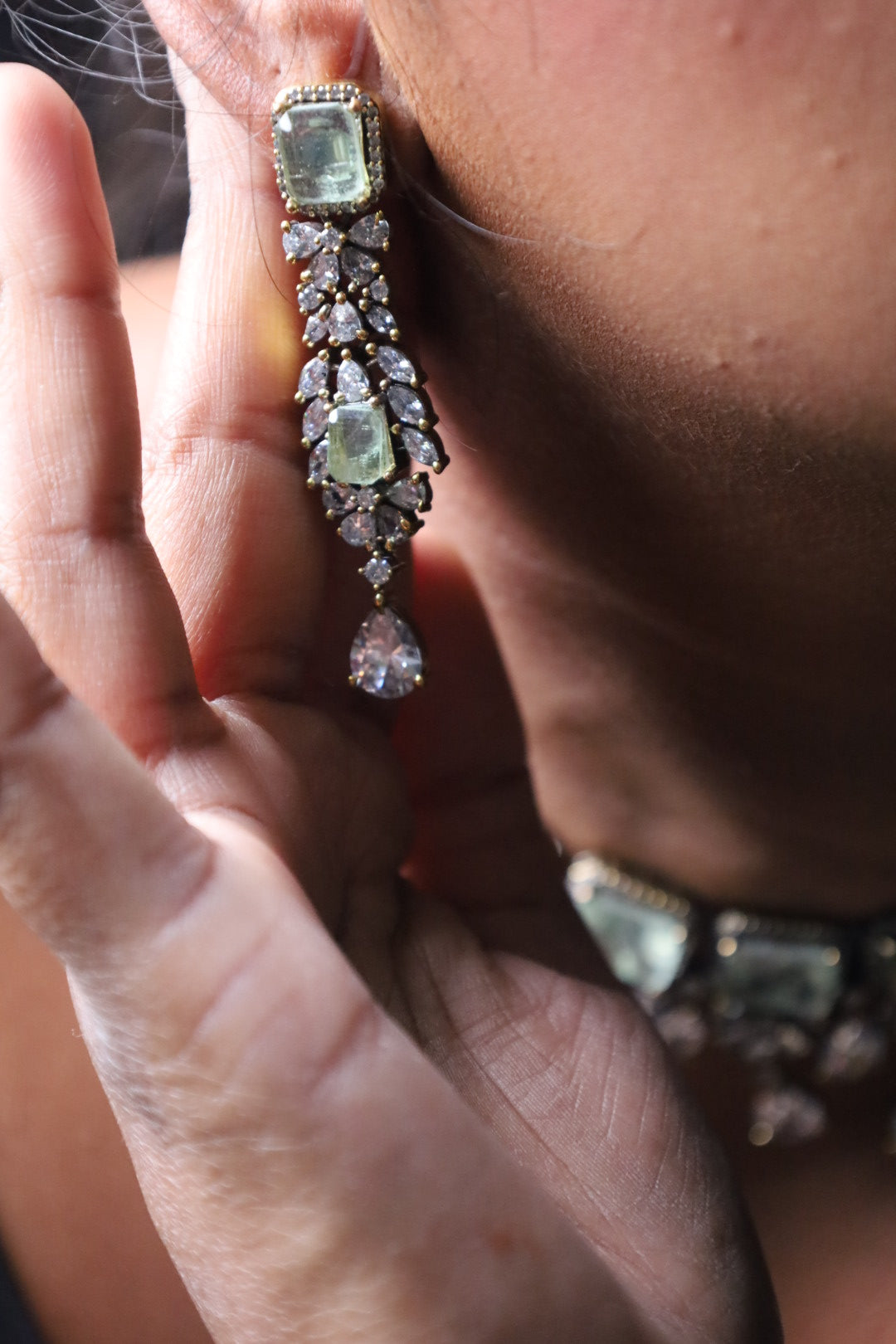 Celeste Sage Crystal Jewellery Set