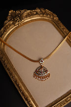 Impon Ruby, Green & White Necklace