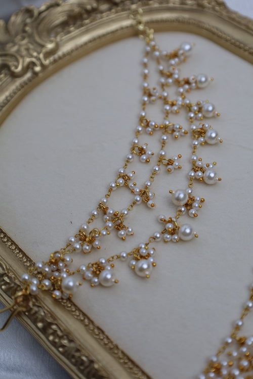 3 Layer Pearl Earchain