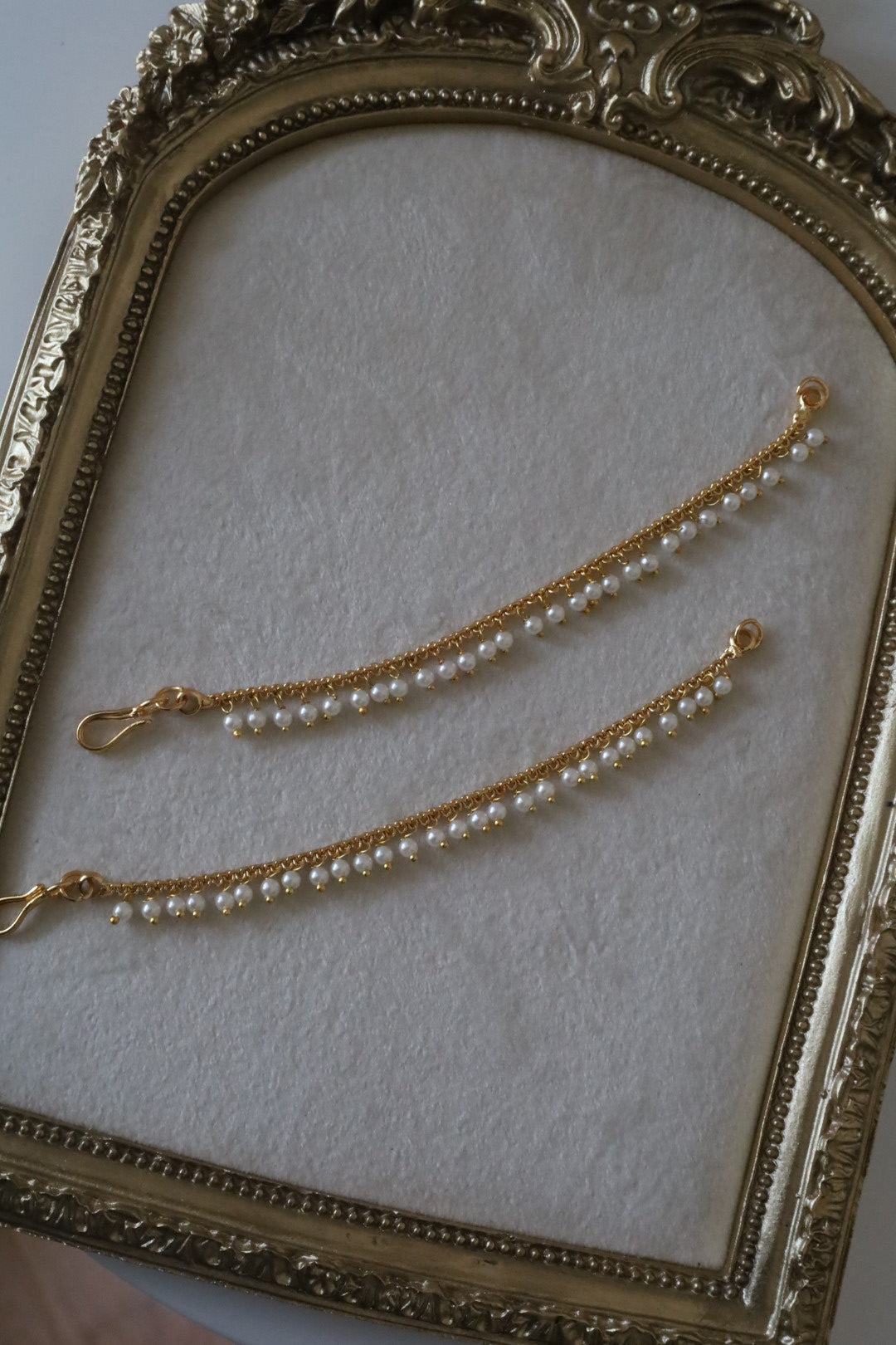 1 Layer Pearl Earchain