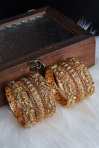 Antique Amman Temple Bangle Set