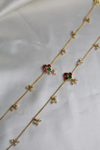 Pearl Thamarai Anklets