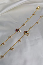 Pearl Thamarai Anklets