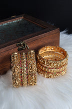 Antique Amman Temple Bangle Set