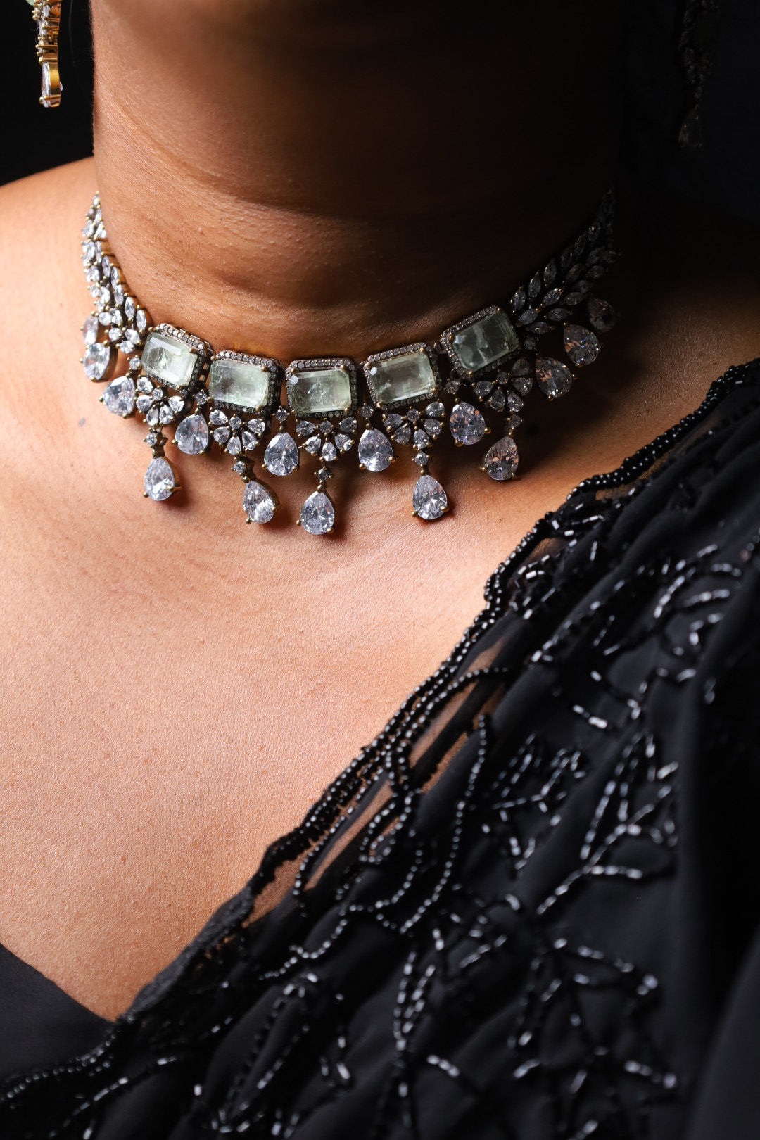 Celeste Sage Crystal Jewellery Set