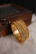 Gold Glitter Bangles 12 Pieces
