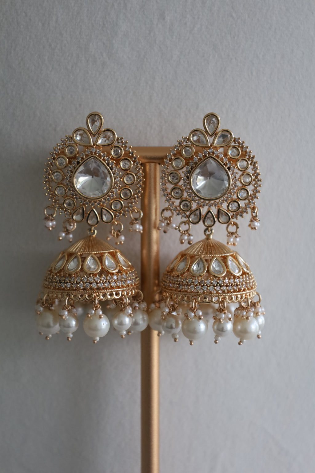 Kundan White Bridal Set