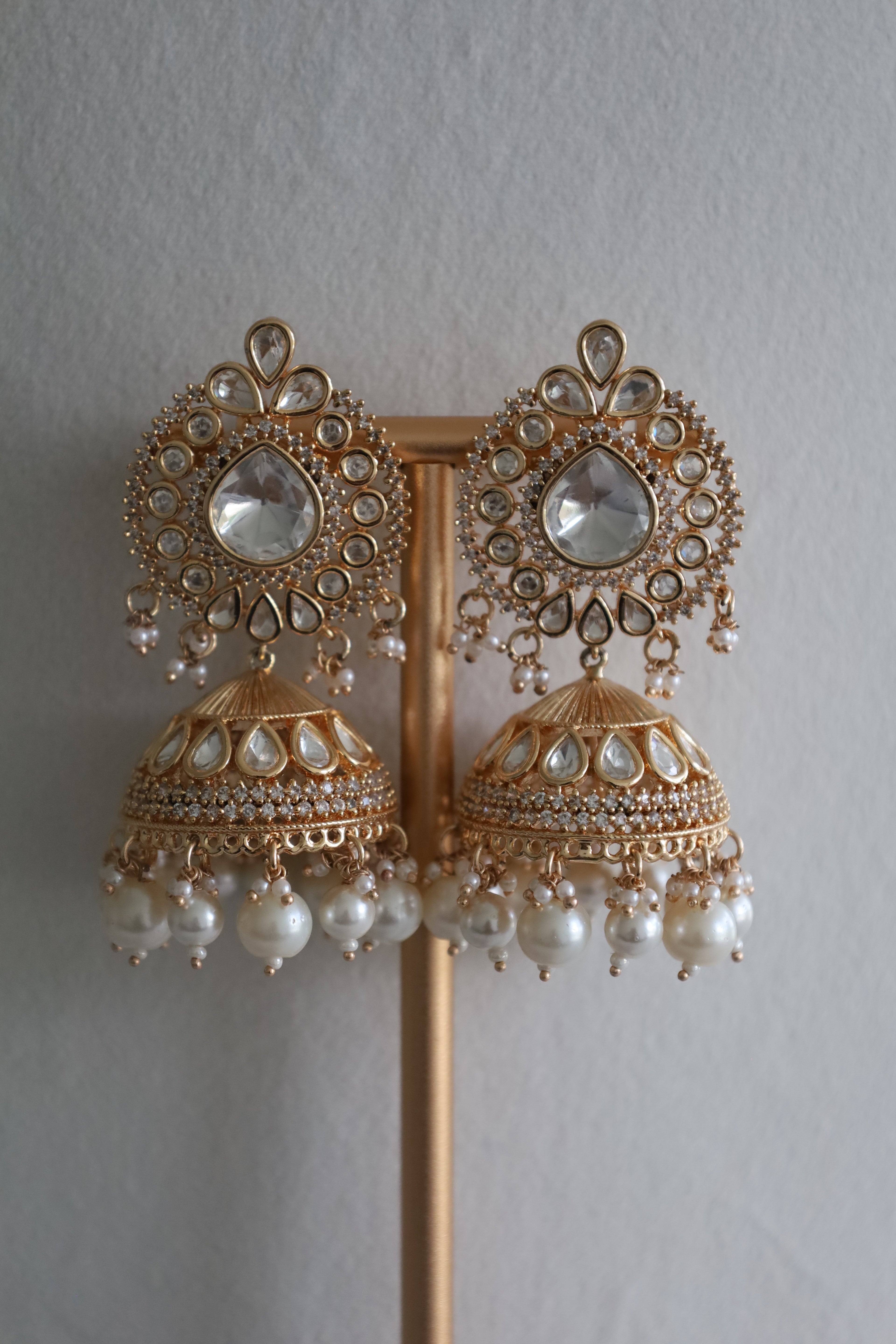 Kundan White Bridal Set