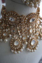 Kundan White Bridal Set