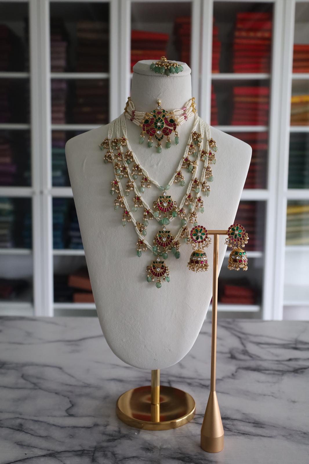 Jadau Kundan 3 Layer Kundan Set