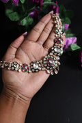 Moissanite Pink White Stone Set