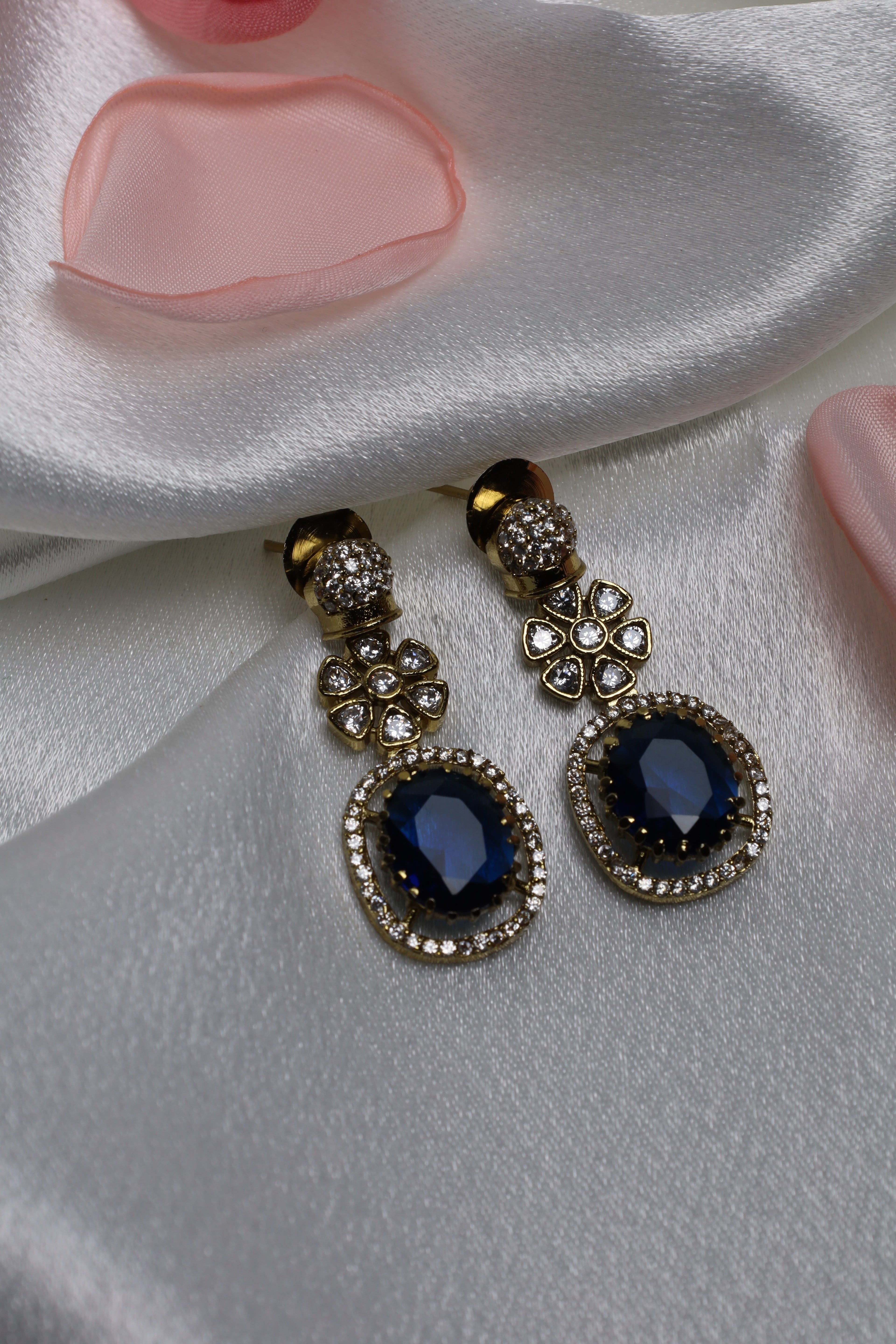 Navy Blue Choker Set