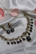 Navy Blue Choker Set