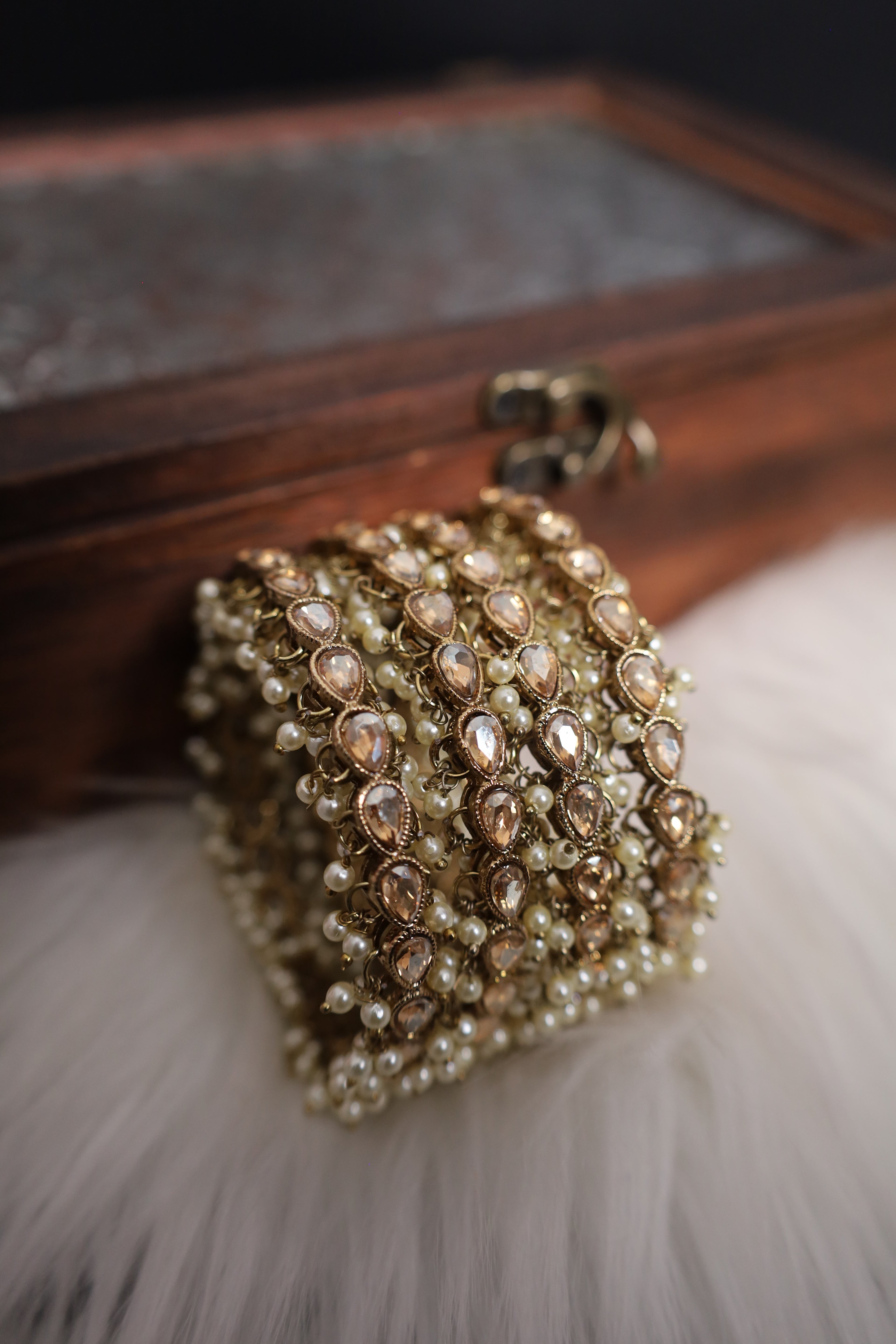 Stone Kundan Bangles Pair