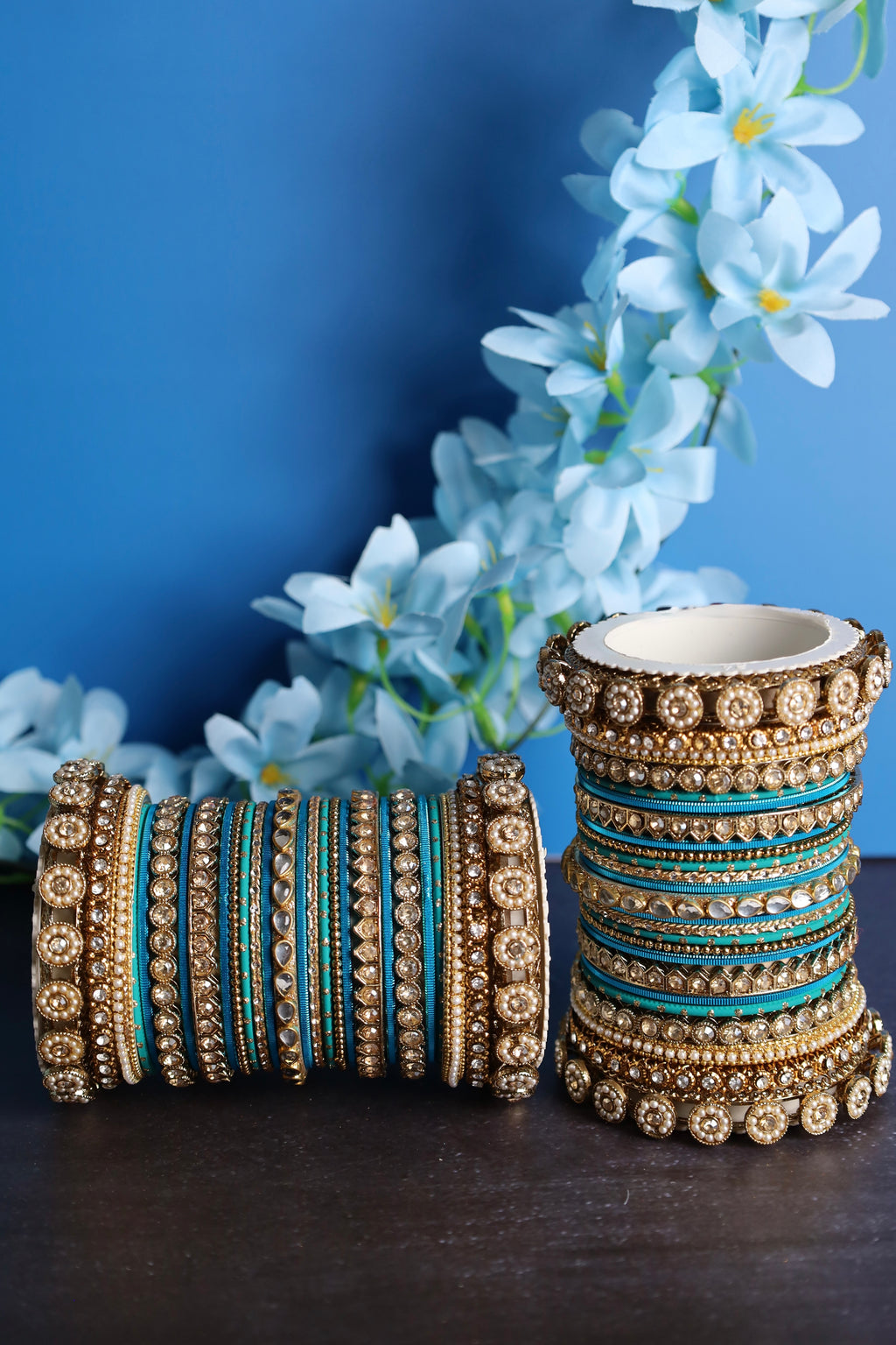 Verny Bangle Set Blue