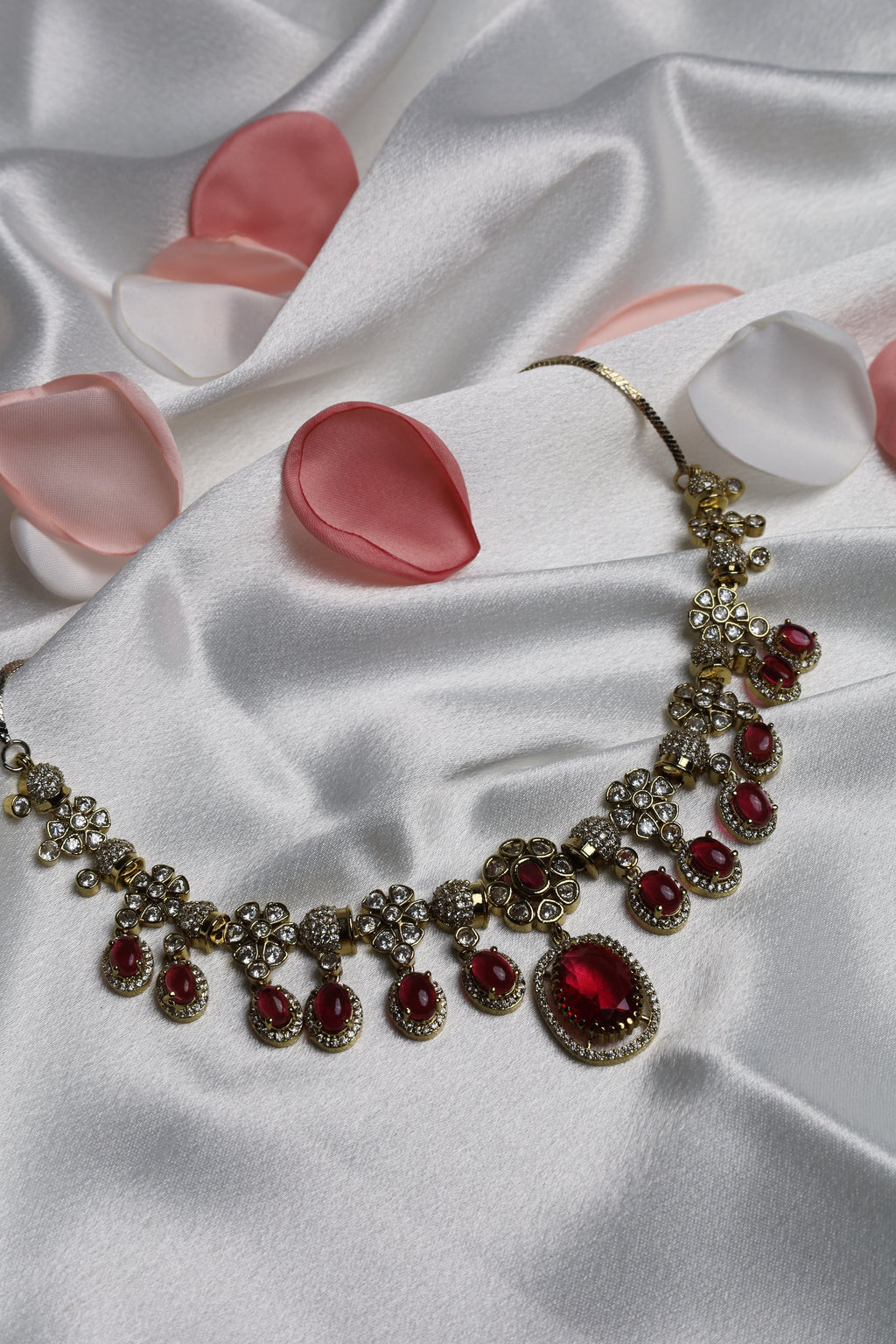 Victorian Red Stone Necklace