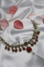 Victorian Red Stone Necklace