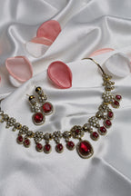 Victorian Red Stone Necklace